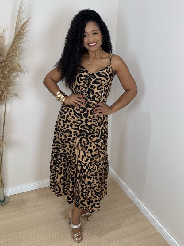 vestido de onça vestido de onça